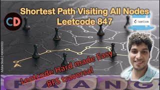 YouTube video 'Shortest Path Visiting All Nodes | Leetcode 847 | Live coding session 🔥🔥 | BFS + Bit Manipulation'