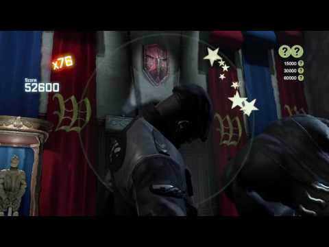 Batman: Return to Arkham - Arkham City Wayne Manor Armory Challenge Map X129 combo