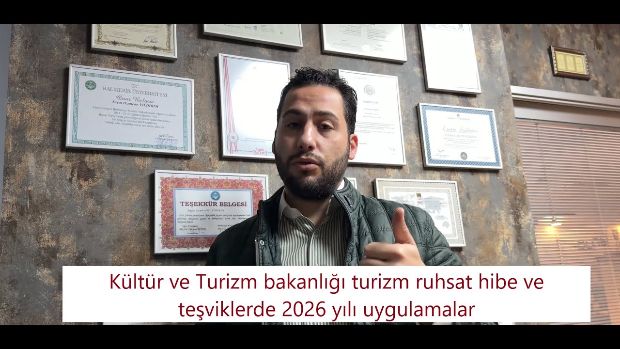 Turizm Ruhsat, Hibe ve Teşviklerde 2026 Yılı Uygulamaları