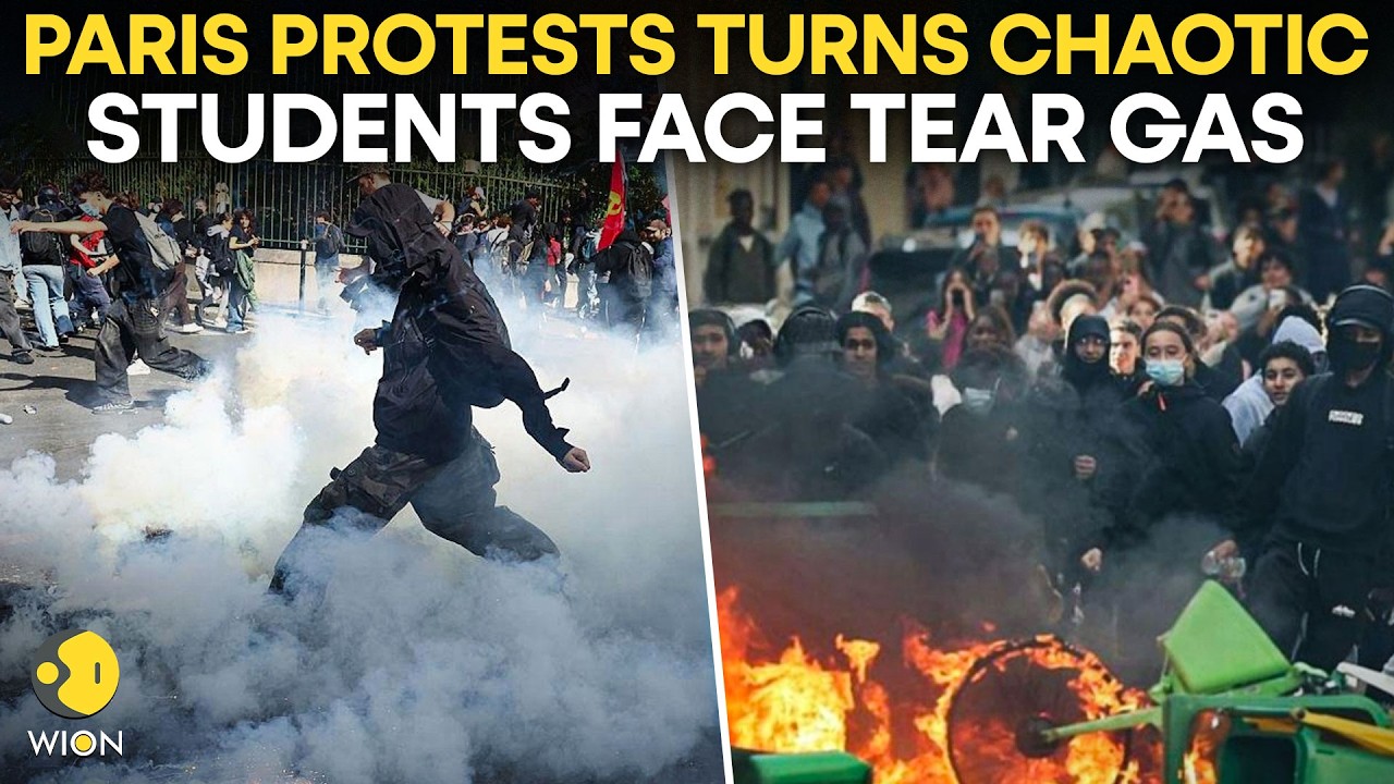 France Protests LIVE: Paris School Blockade Turns Chaotic As Police Use Tear Gas | WION