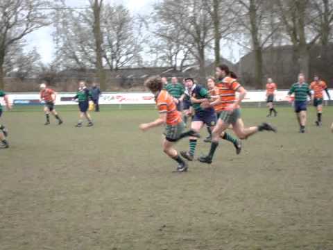 Rugby try RRC vs RFC Gouda