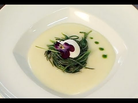 Antipasto con crema di gorgonzola e Barba dei Frati_uChef_TV