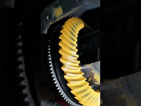 dodge ram 1500 differential gear contact pattern 4th try @ 0.064" shim on pinion gear