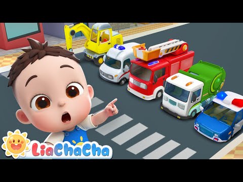 Different Vehicles on the Street | EP123 | Kids Songs & Nursery Rhymes | LiaChaCha