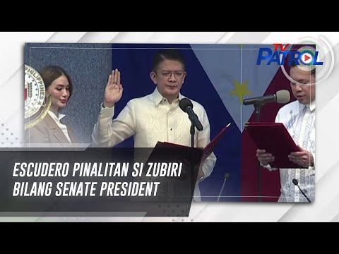 Escudero pinalitan si Zubiri bilang Senate President