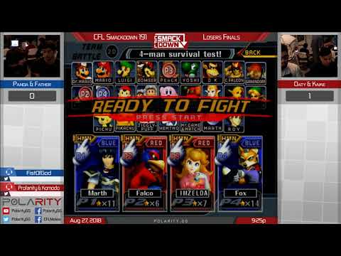 CFL Smackdown 191 Melee - Panda + Father vs Oaty + Kaike - Doubles LF