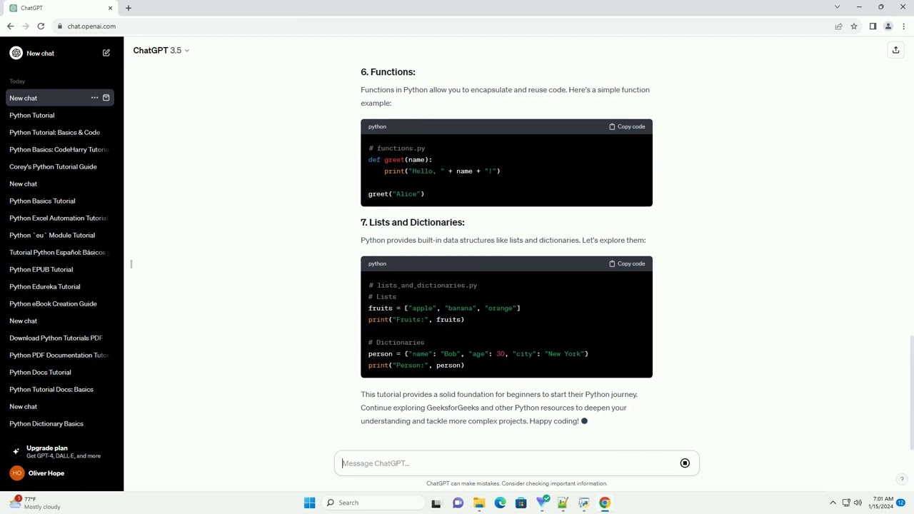 python tutorial for beginners geeksforgeeks