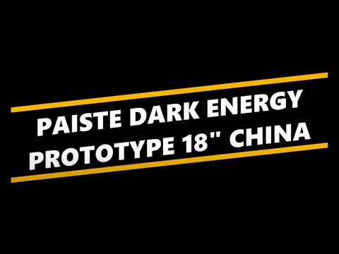 Paiste Signature Dark Energy 18" Prototype Dark China