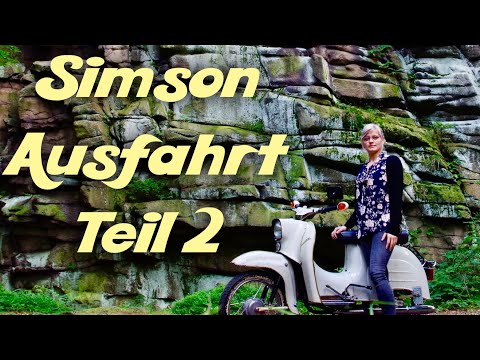 Simson Ausfahrt Teil 2 (Greifensteine) Schwalbe KR 51/1 Erzgebirge Tour Rundfahrt Sound Roadtrip
