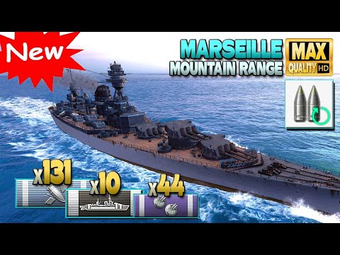 Marseille: New French cruiser with reload booster - World of Warships