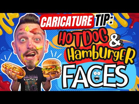 Cartooning Face Shapes with the Hotdog & Hamburger Method