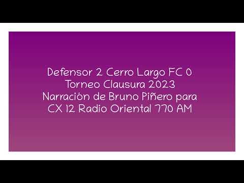 Defensor 2 Cerro Largo FC 0 - Clausura 2023 (por Bruno Piñero)
