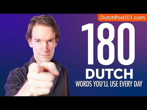 180 Dutch Words You'll Use Every Day - Basic Vocabulary #58