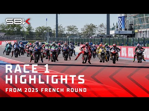HIGHLIGHTS eines chaotischen Rennens 1 in Magny-Cours 💥 | 2025 #FrenchWorldSBK 🇫🇷