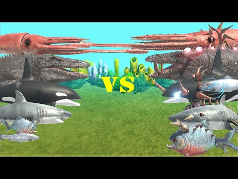 EVERY AQUATIC UNIT VS MUTANT ITSELF Animal Revolt Battle Simulator