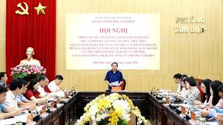 Hội nghị thông qua dự thảo báo cáo kết quả kiểm tra đối với Đảng ủy phường Tam Điệp và cá nhân đồng chí Bí thư Đảng ủy phường