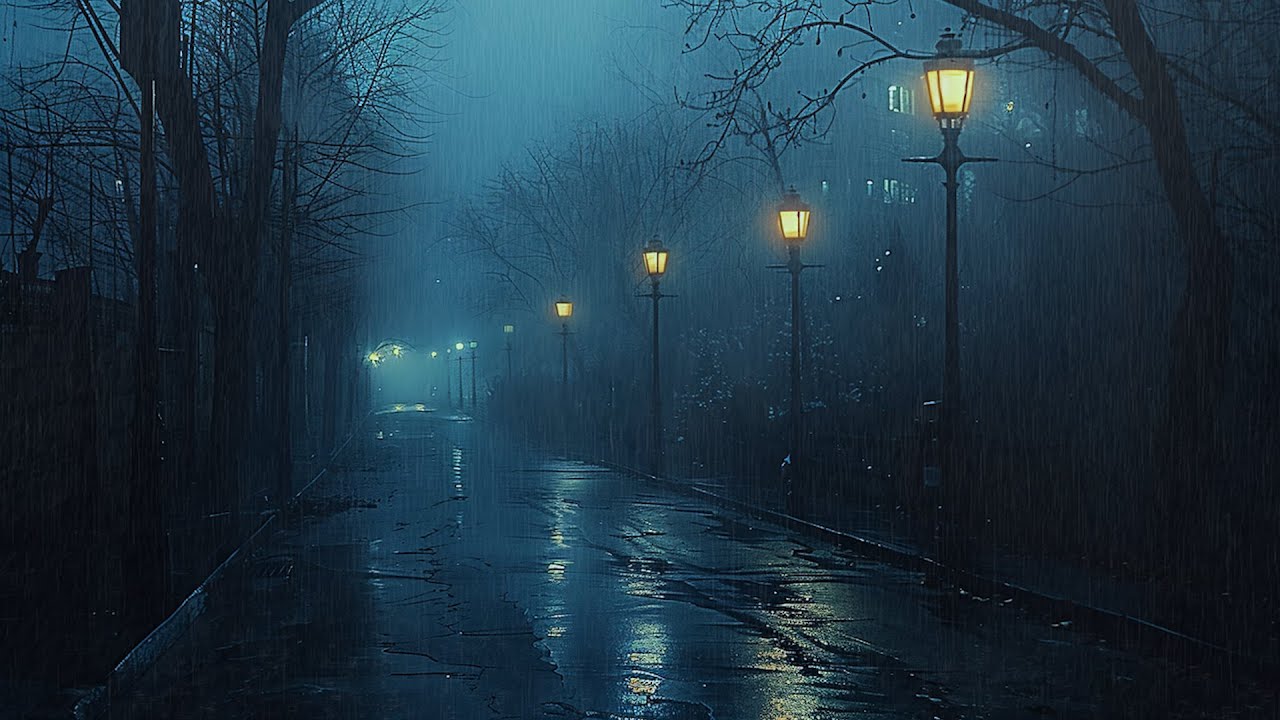 Instantly Relax and Fall Asleep Quickly with Heavy Rain Sounds at Night | Rain Sounds for Sleeping