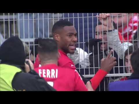 Loïck Landre, buteur face à Montpellier