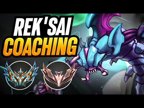Rank 1 Rek'sai Coaching LOW ELO Jungler On Climbing Queen