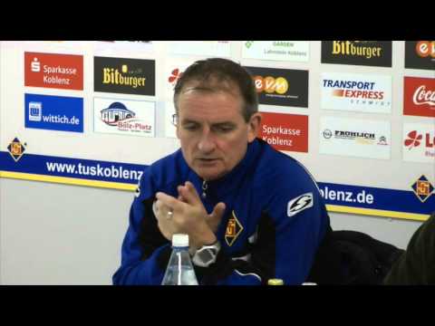 Pressekonferenz der TuS Koblenz nach dem Spiel gegen SC Hauenstein