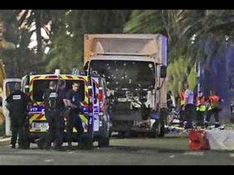 Breaking ISLAMIC terrorism in NICE France Truck plows into crowd 84+ dead July 14 2016 Video