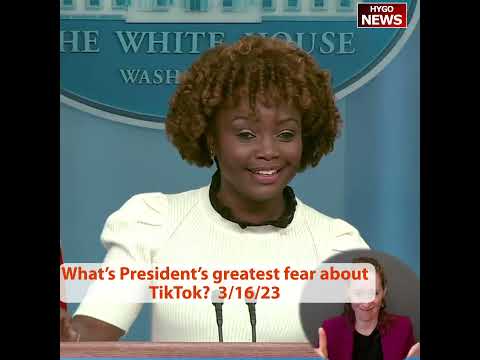 What is the President's greatest fear about TikTok?