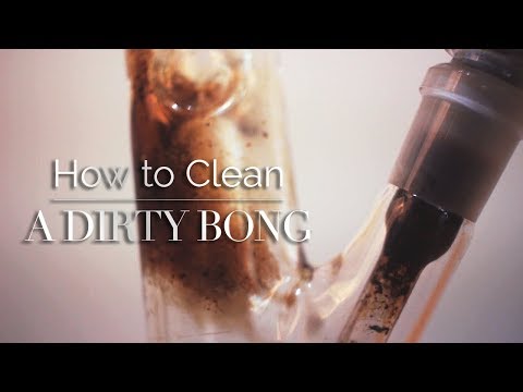 How to Clean a Glass Bong with Salt and Alcohol by Purr