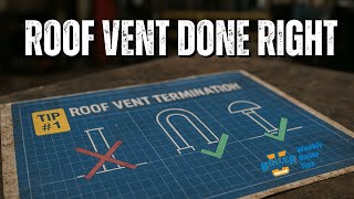 Regulator & Vent Lines 101: Safe Roof Termination Practices - Weekly Boiler Tips