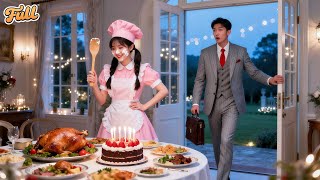 No One Cared About CEO On Birthday!Only Poor Maid Prepared Cake&amp;Dinner For Him!Completely Smitten!