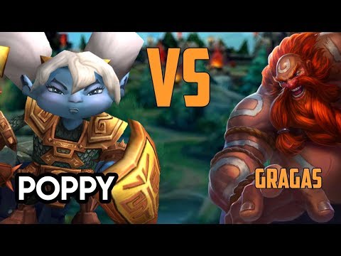 Top Gragas vs Poppy || Full Gameplay