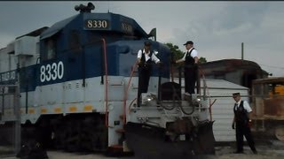 preview picture of video 'Florida Gulf Coast Railroad Old Parrish Train'