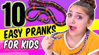 10 Easy Kid Pranks | April Fools | Kamri Noel
