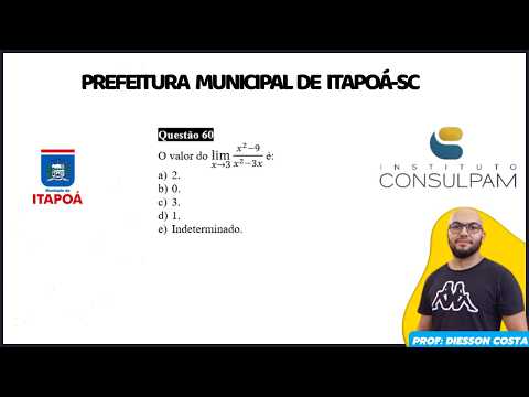 ITAPOÁ-SC ESPECÍFICA DE MATEMÁTICA QUESTÃO 60 #consulpam #matematica #itapoá #santacatarina