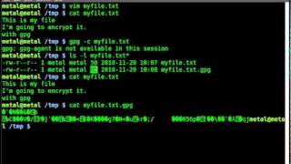 The Linux Foundation Video Site:: Encrypt a file with gpg -