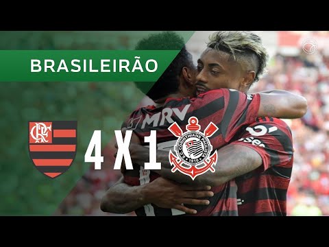 Flamengo 4x1 Corinthians Globo HD Brasileirão 2019