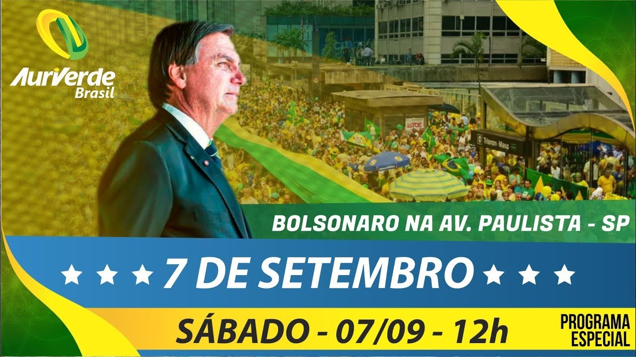 Cobertura ao vivo e na íntegra com o Presidente Bolsonaro, na Avenida Paulista/SP - 07/09/2024