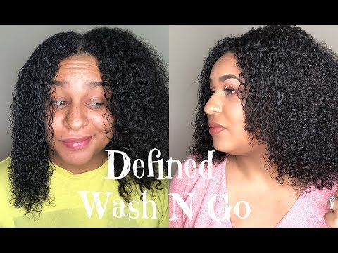 EASY WASH N GO ROUTINE !! | Heat Damage, Shingling Method, Natural Hair | CakeupnCurls Video