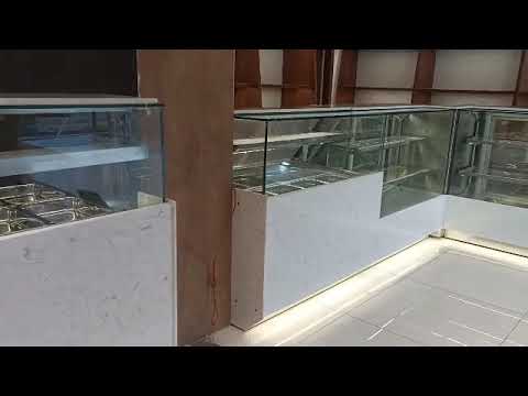 Corian namkeen display counter, for shop