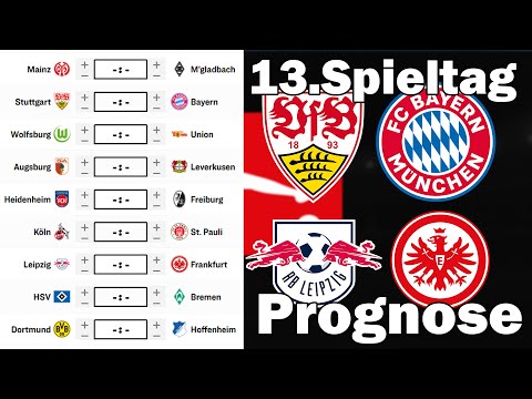 Bundesliga Matchday 13 25/26 Predictions | All Matches & Tips!
