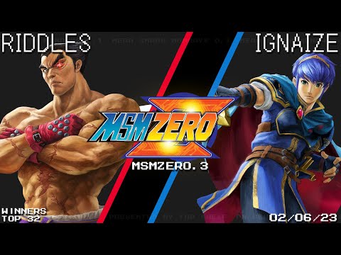 MSM:ZERO.3 - Riddles (Kazuya) Vs. Ignaize (Marth) - SSBU - Top 32