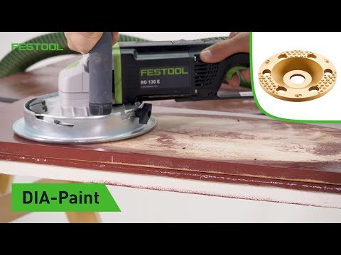 Festool TV Folge 140: Diamantscheibe Festool DIA-Paint zur Entfernung dicker Lackschichten von Holz