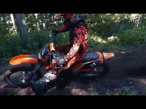 John Haylock Shreds the KTM 250 2-Stroke in the woods.