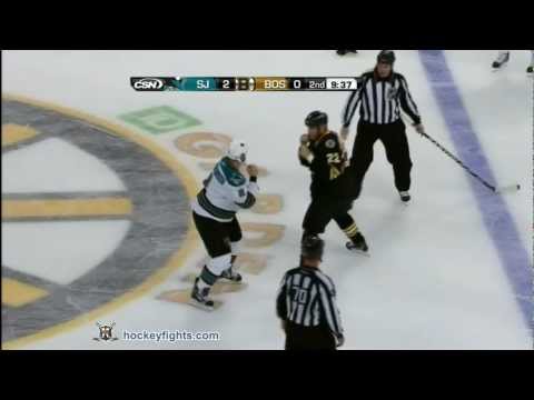 Jim Vandermeer vs Shawn Thornton Oct 22, 2011