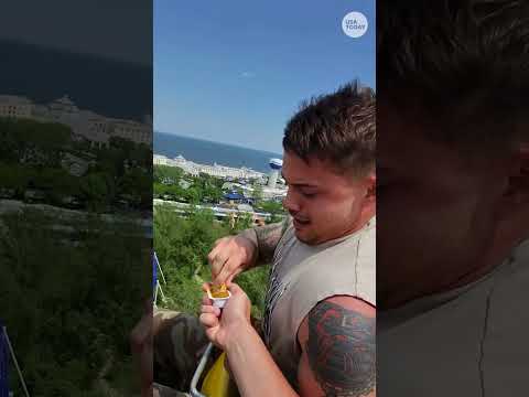 Chicken nuggets get influencer banned from Six Flags. See viral video.