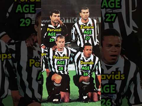 JUVENTUS Lineup 1998/99 | AGE in 1999. #football #shorts #juventus
