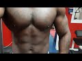 flexing my chest after workout. #chest