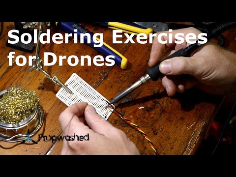 Soldering Exercises for Drone Building [Propwashed Testbench]