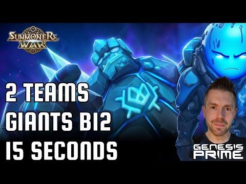 GIANTS B12 15 SECONDS 2 TEAMS - SUMMONERS WAR @SummonersWarEurope