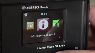 Albrecht DR 470 N WIFI internet és FM rádió