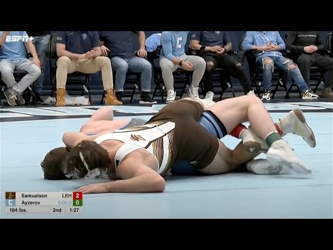 184lbs Tate Samuelson (Lehigh) vs Aaron Ayzerov (Columbia)
